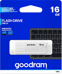 Pendrive Goodram USB 2.0 16GB biały UME2