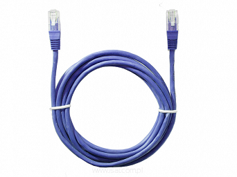 Patchcord przewód kabel UTP kat. 5e 3m niebieski wtyk - wtyk