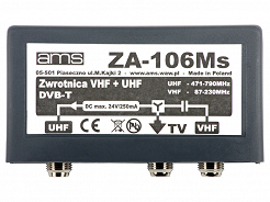 Zwrotnica dla 2 anten zewnętrznych DVB-T ZA-106MS pasma FM+VHF/UHF