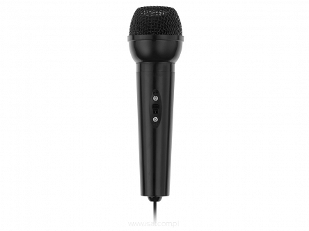 Mikrofon do karaoke przewodowy MIK0008 wtyk Jack 3,5mm kabel 1,8m