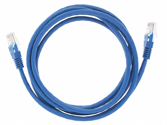Patchcord przewód kabel UTP kat. 5E 2,0m wtyk - wtyk niebieski