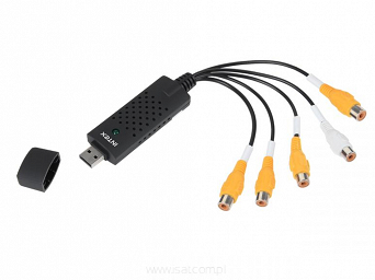 Adapter AV na USB SuperCap Intex umożliwia podłączenie do komputera 4 kamer