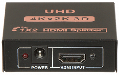 Rozdzielacz sygnału HDMI 1/2 4Kx2K 3D 1 wejście na 2 wyjścia SP-1/2KF-V2