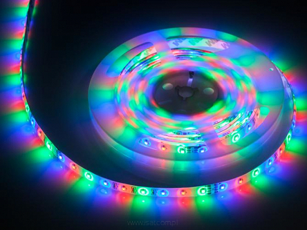 Sznur diodowy RGB taśma LED 5m 12V wodoodporny
