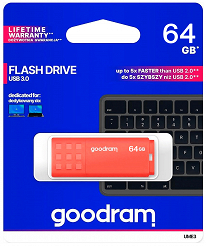Pendrive Goodram UME3 USB 3.0 64GB pomarańczowy