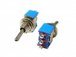 Przełącznik ON-ON bistabilny 3 pin 230V MTS-102 dźwigniowy mały
