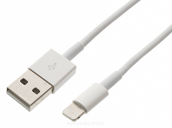 Kabel USB ładowarka do iPhone Apple Lightning 1m biały