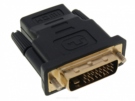 Wtyk DVI-D 24+1 - gniazdo HDMI adapter przejściówka
