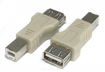 Przejście adapter USB gniazdo A - wtyk B