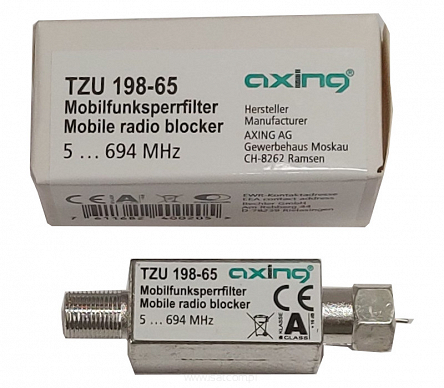 Filtr antenowy LTE 700 / 5G Axing TZU 198-65 5-694 MHz