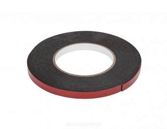 Taśma klejąca piankowa dwustronna Rebel 1mm x 10mm x 10m czarna