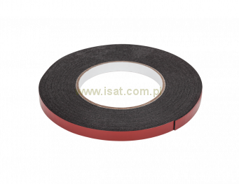 Taśma klejąca piankowa dwustronna Rebel 1mm x 10mm x 10m czarna