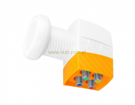 Konwerter satelitarny LNB typu Quad Sat-Digital 4x wyjście typu F, na 4 odbiorniki