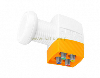 Konwerter satelitarny LNB typu Quad Sat-Digital 4x wyjście typu F, na 4 odbiorniki