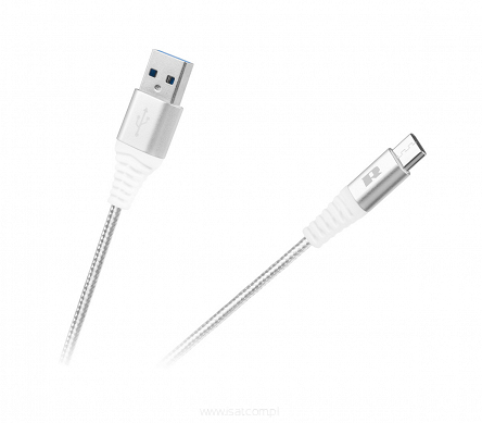 Kabel USB - USB typu-C Rebel 1m, biały