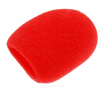 Gąbka mikrofonowa duża czerwona