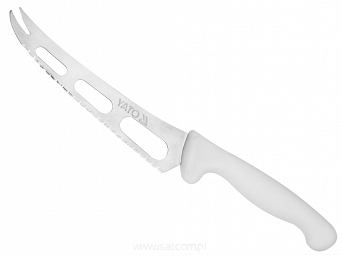 Nóż ząbkowany wygięty ostrze 14cm YATO biały