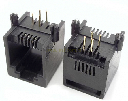 Gniazdo telefoniczne RJ11 6p4c druk