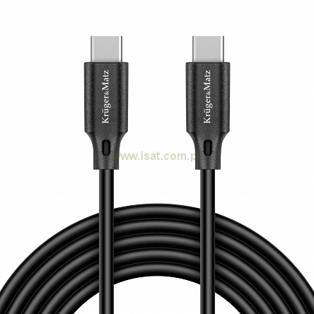 Kabel USB PD 100W wtyk typu C - wtyk typu C długość 1,0m
