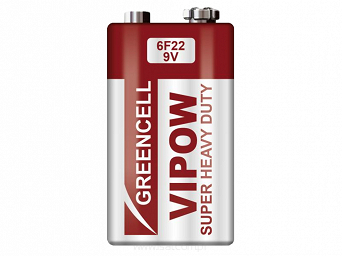 Bateria 9V 6F22 VIPOW Greencell