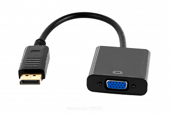 Konwerter adapter wtyk DISPLAYPORT na gniazdo VGA