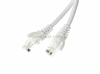 Patchcord przewód kabel UTP kat. 6e 0,5m biały wtyk - wtyk RJ45