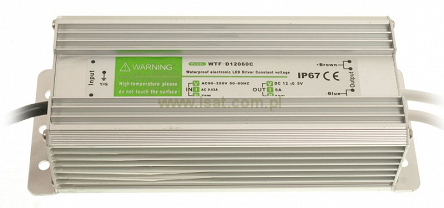 Zasilacz do LED KAMERW 12V 5A 60W IP67