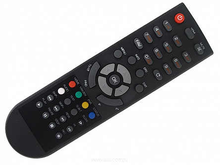 VINABTY Telecomando Sostitutivo E-RCU-014 Compatibile Con Decoder Opticum DVB X110 T80 T90 X8 S60 HD1 - 2
