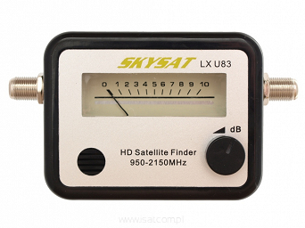Tester wskaźnik sygnału satelitarnego SkySat SAT Finder, czułość 0,2 dB