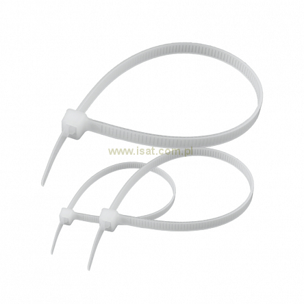 Zestaw opasek zaciskowych białych 60szt. 2,5-4,0mm długości 100/150/200mm