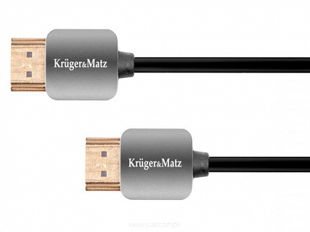 Kabel HDMI Kruger&Matz wtyk - wtyk 3,0m v2.0, Ethernet, UHD 4K