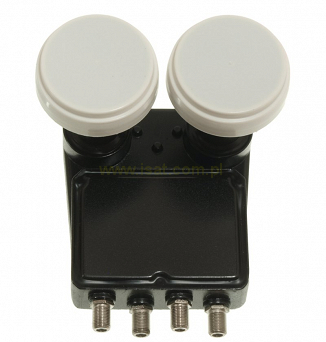 Konwerter monoblock Inverto Quad Hot Bird + Astra do czasz 80cm