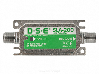 Wzmacniacz DVB-T SAT 20dB DSE SLA-200