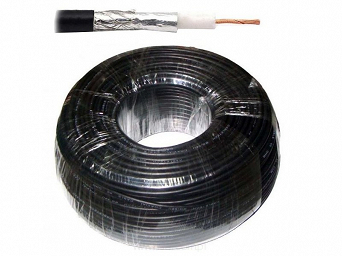 Kabel koncentryczny Cabletech RG58U 50 Ohm żyła 14x0,2mm Cu rolka 100m czarny