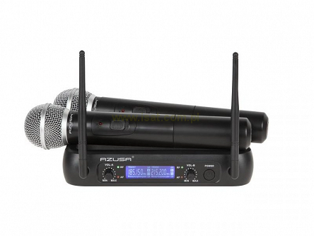 Mikrofon bezprzewodowy VHF 2 kanały WR-358LD 2x mik.do ręki