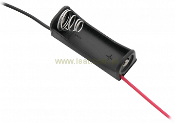 Koszyk na baterie A23 12V otwarty z przewodami