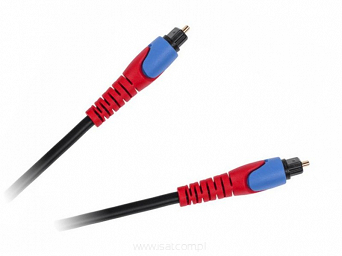 Kabel optyczny o długości 1,5m Standard zakończony wtykami Toslink