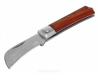 Nóż monterski HY09 składany drewniana rękojeść