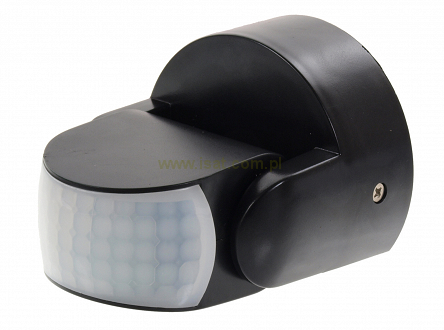 Czujnik ruchu PIR natynkowy 180° / 360° 1200W IP65 regulacja w pionie