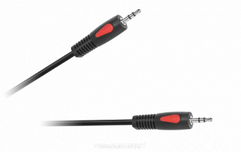 Przewód audio stereo wtyki JACK 3,5mm MJS długość 1,0m