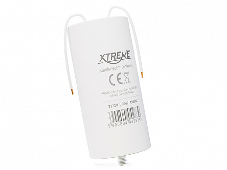 Kondensator silnikowy 60,0uF / 450V-P z przewodami