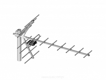 Antena DVB-T zewnętrzna UHF ATY12 kanały 21-69 474-858MHz