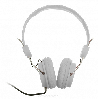 Słuchawki LTC nauszne przewodowe białe LTC54