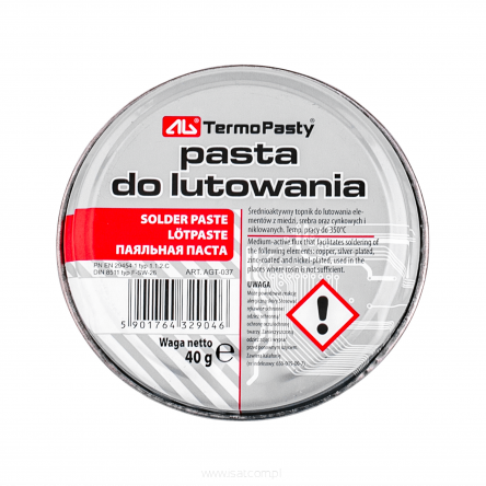Pasta lutownicza 40g  AG AGT-037