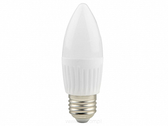 Żarówka LED E27 7W biała neutralna świeczka C37