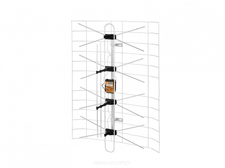 Antena siatkowa DIPOL 3DX kpl ze wzmacniaczem i zasilaczem (MUX 8 ,polaryzajca pionowa)