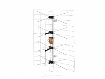 Antena siatkowa DIPOL 3DX kpl ze wzmacniaczem i zasilaczem (MUX 8 ,polaryzajca pionowa)