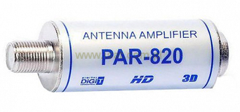 Wzmacniacz antenowy DVB-T2 Telmor PAR-820 19dB 88-862MHz 5-24V FM / VHF / UHF
