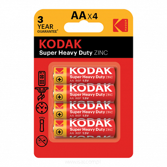 Bateria cynkowo-węglowa LR14 (C), 2 szt., blister, SUPER HEAVY DUTY, KODAK