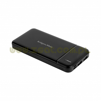 Powerbank Kruger&Matz 10000 mAh złącza: USB typu C, micro USB, 2x USB-A